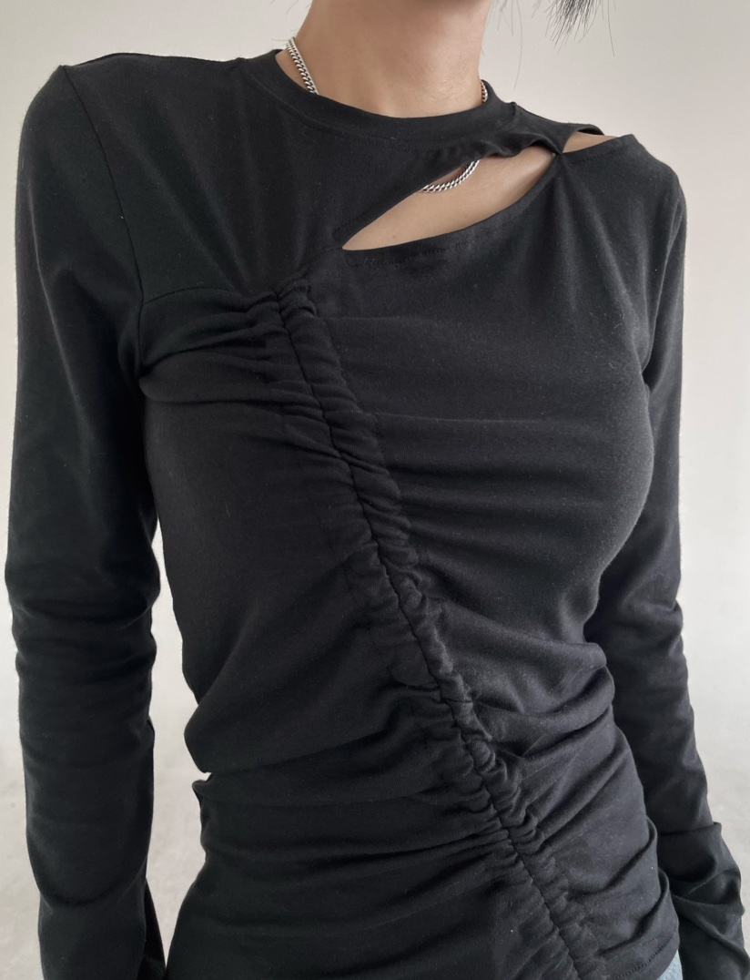 REIZ東大門直郵女裝新品26春夏職業推薦人氣真品休閑長袖T恤REIZ長袖T恤