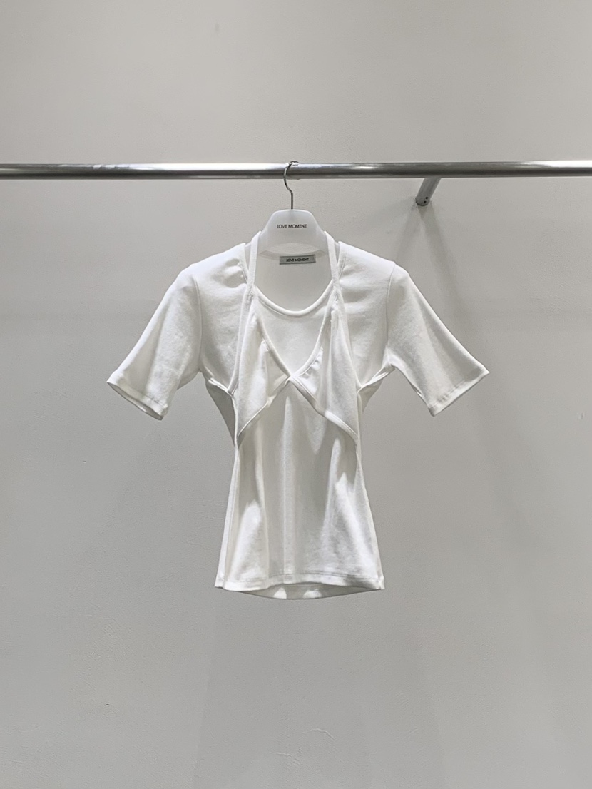 LOVE MOMENT韓國代購女裝新款人氣推薦熱賣時尚真品休閑T恤LOVE MOMENTT恤圖色1