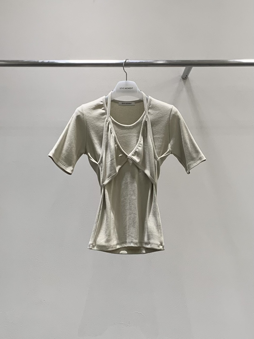 LOVE MOMENT韓國代購女裝新款人氣推薦熱賣時尚真品休閑T恤LOVE MOMENTT恤圖色2
