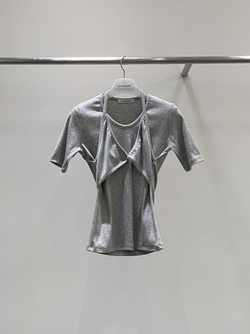 LOVE MOMENT韓國代購女裝新款人氣推薦熱賣時尚真品休閑T恤LOVE MOMENTT恤圖色3