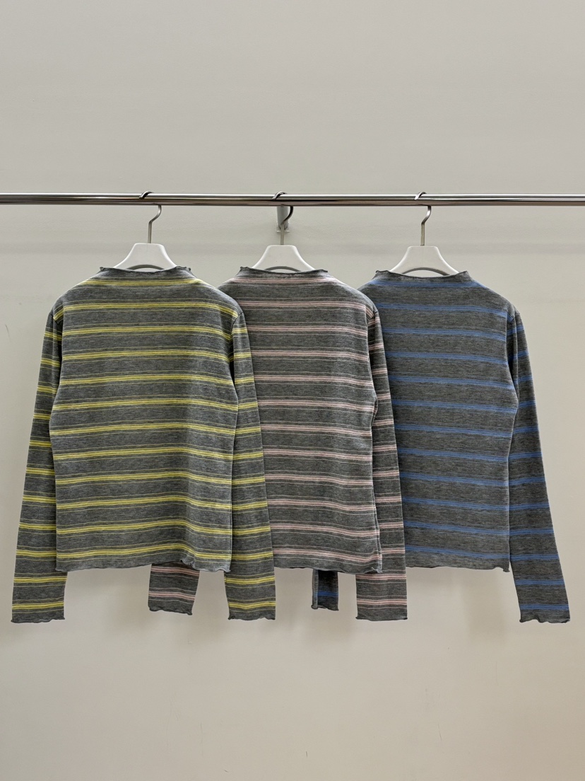 PEBBLE韓國直郵女裝新品時尚休閑人氣熱賣職業26春夏長袖T恤PEBBLE長袖T恤