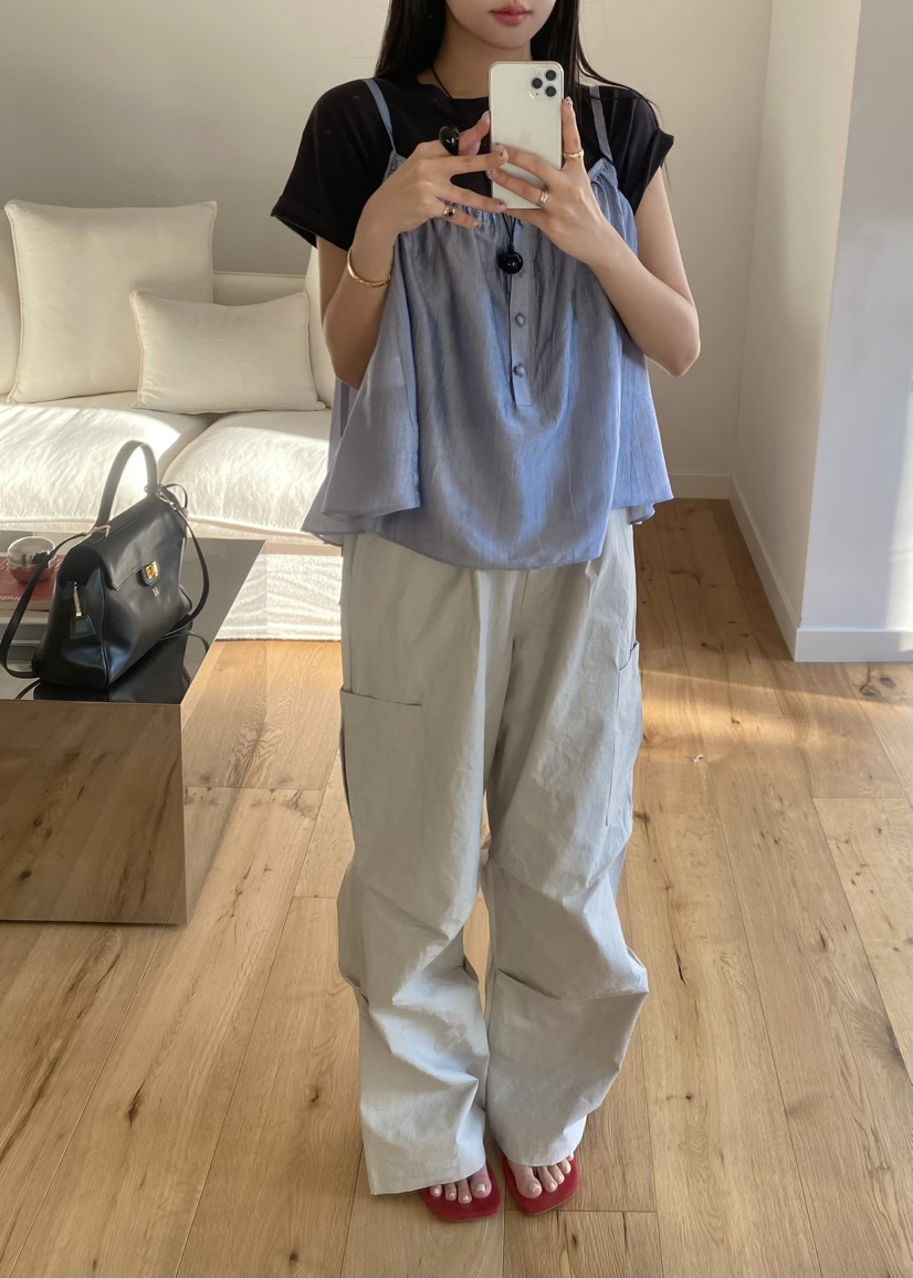 OUPPT韓國代購女士新款熱賣時尚休閑人氣真品推薦吊帶背心OUPPT吊帶/背心