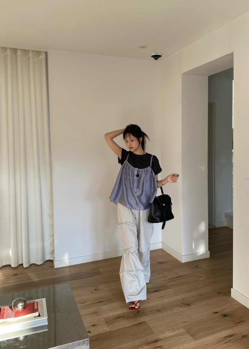 OUPPT韓國代購女士新款熱賣時尚休閑人氣真品推薦吊帶背心OUPPT吊帶/背心