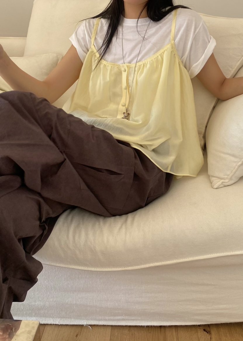 OUPPT韓國代購女士新款熱賣時尚休閑人氣真品推薦吊帶背心OUPPT吊帶/背心