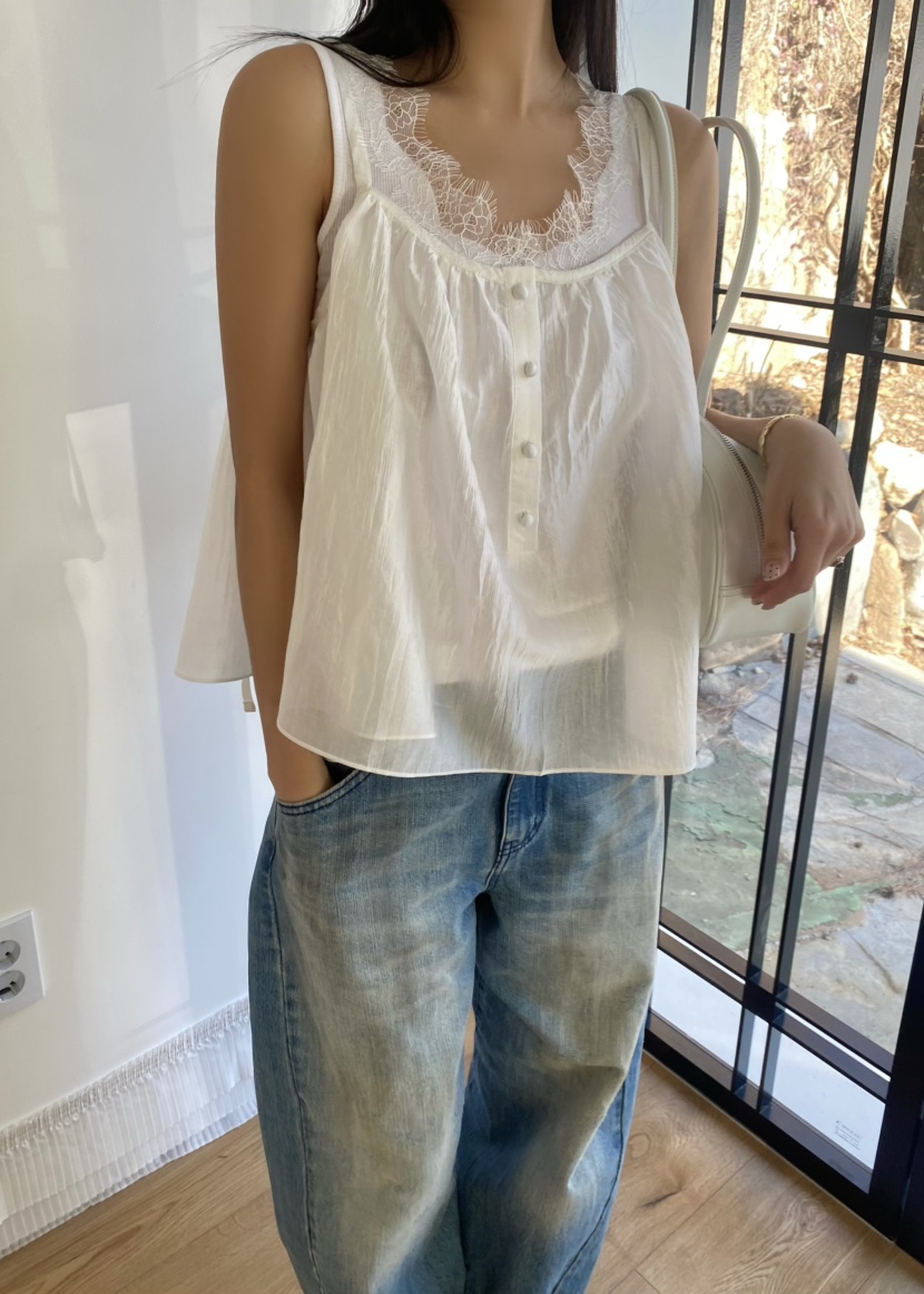 OUPPT韓國代購女士新款熱賣時尚休閑人氣真品推薦吊帶背心OUPPT吊帶/背心圖色1