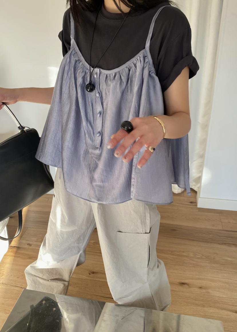 OUPPT韓國代購女士新款熱賣時尚休閑人氣真品推薦吊帶背心OUPPT吊帶/背心圖色2