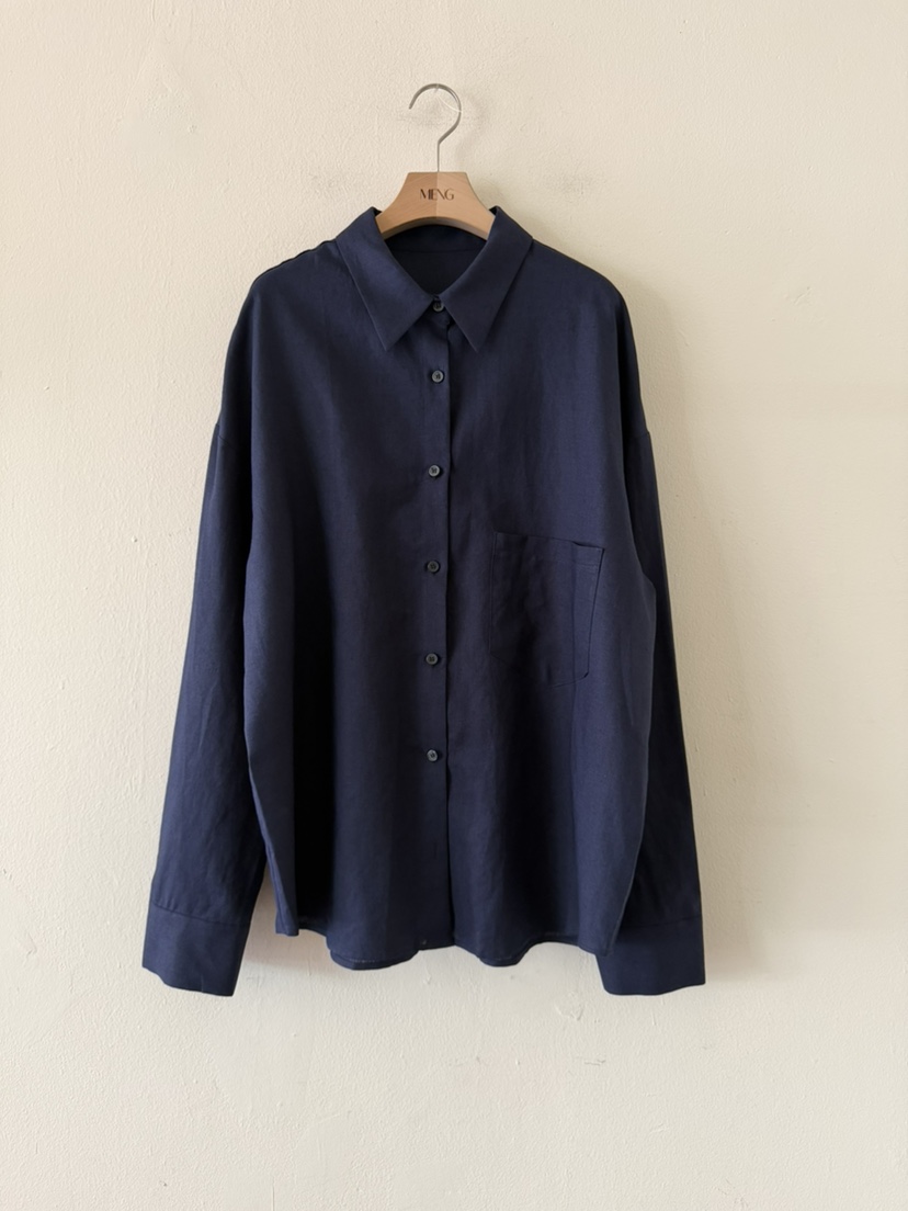 MENG東大門實拍女士新款26春夏人氣真品時尚襯衫蕾絲衫亞麻MENG襯衫/蕾絲衫圖色2