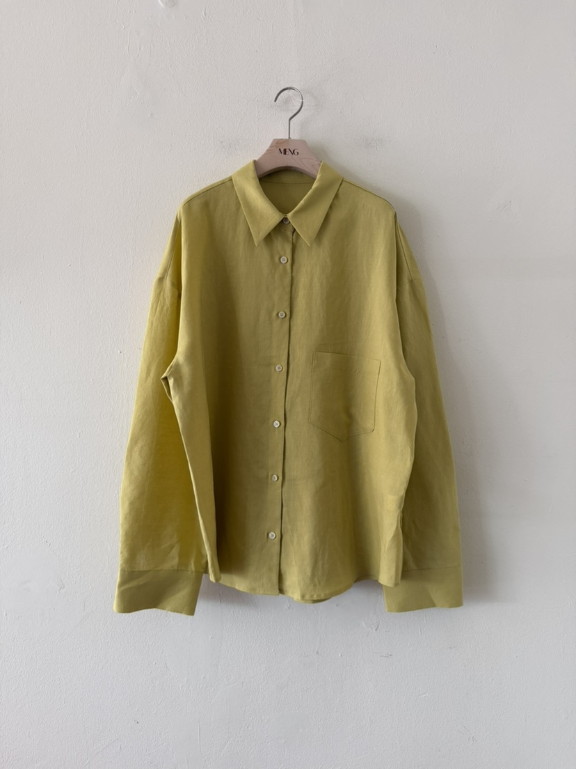 MENG東大門實拍女士新款26春夏人氣真品時尚襯衫蕾絲衫亞麻MENG襯衫/蕾絲衫圖色5