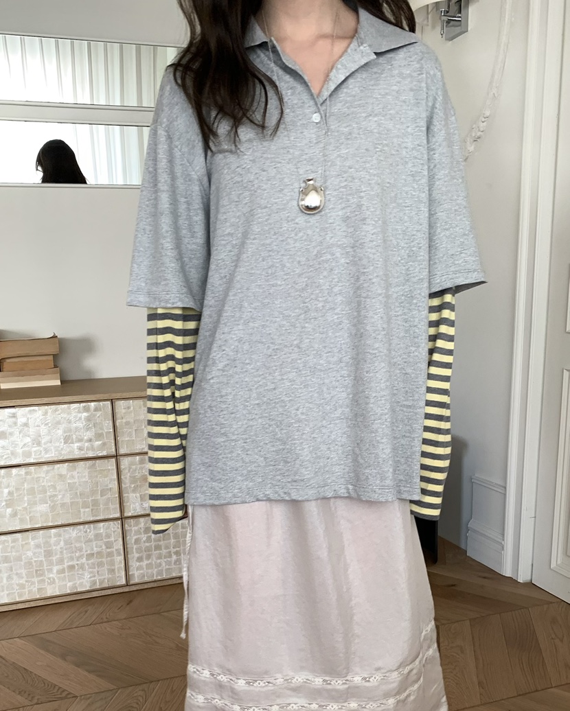 PEBBLE韓國直郵女士新款休閑26春夏熱賣真品人氣時尚長裙PEBBLE長裙