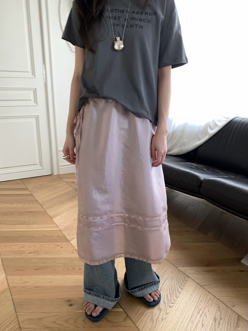 PEBBLE韓國直郵女士新款休閑26春夏熱賣真品人氣時尚長裙PEBBLE長裙