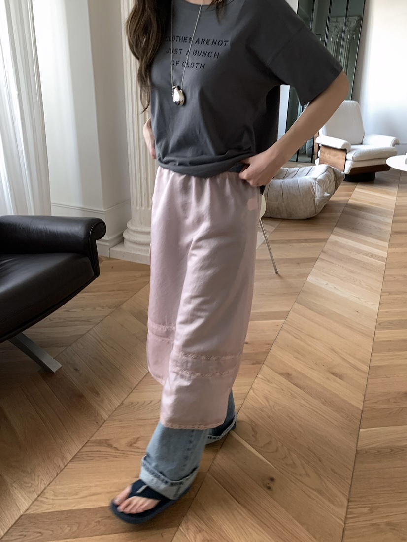 PEBBLE韓國直郵女士新款休閑26春夏熱賣真品人氣時尚長裙PEBBLE長裙