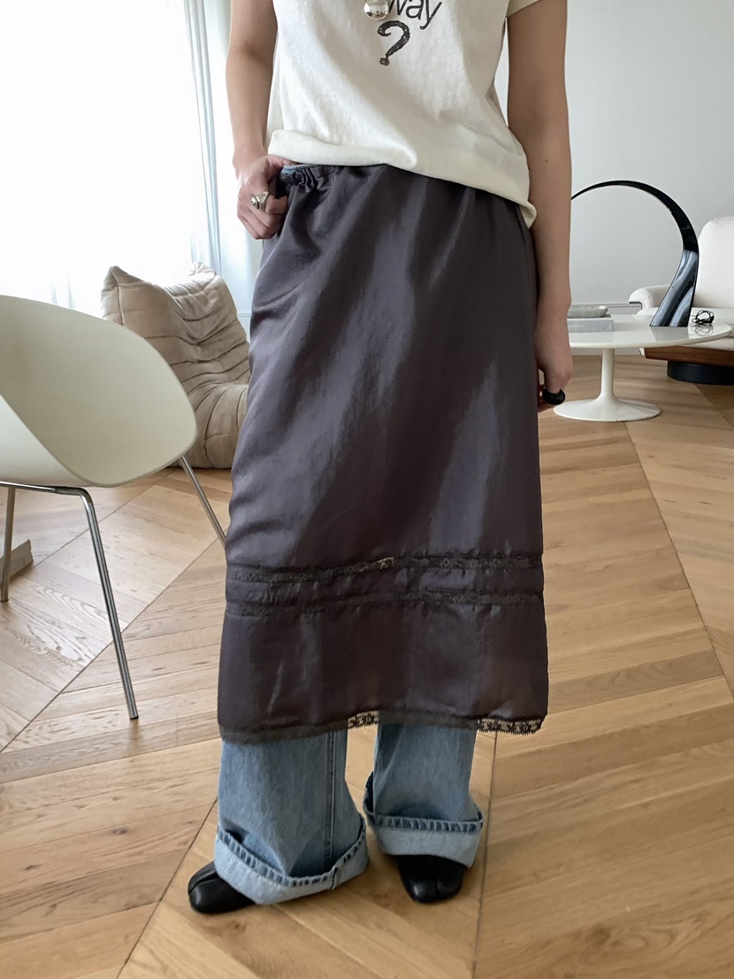 PEBBLE韓國直郵女士新款休閑26春夏熱賣真品人氣時尚長裙PEBBLE長裙