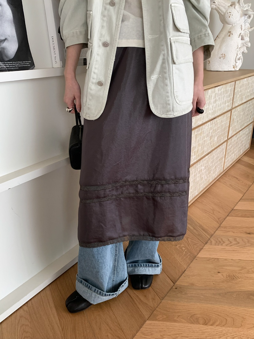 PEBBLE韓國直郵女士新款休閑26春夏熱賣真品人氣時尚長裙PEBBLE長裙