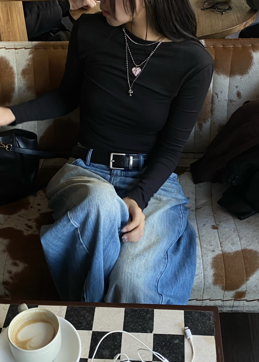 OUPPT韓國直郵女士新款熱賣時尚真品26春夏職業人氣長袖T恤OUPPT長袖T恤