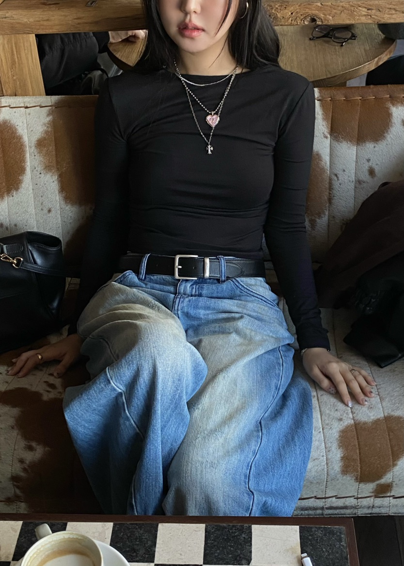 OUPPT韓國直郵女士新款熱賣時尚真品26春夏職業人氣長袖T恤OUPPT長袖T恤