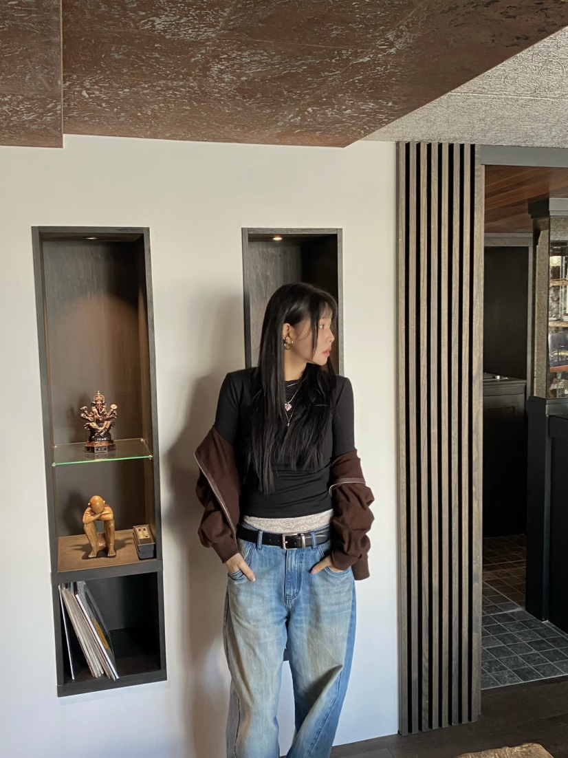 OUPPT韓國直郵女士新款熱賣時尚真品26春夏職業人氣長袖T恤OUPPT長袖T恤