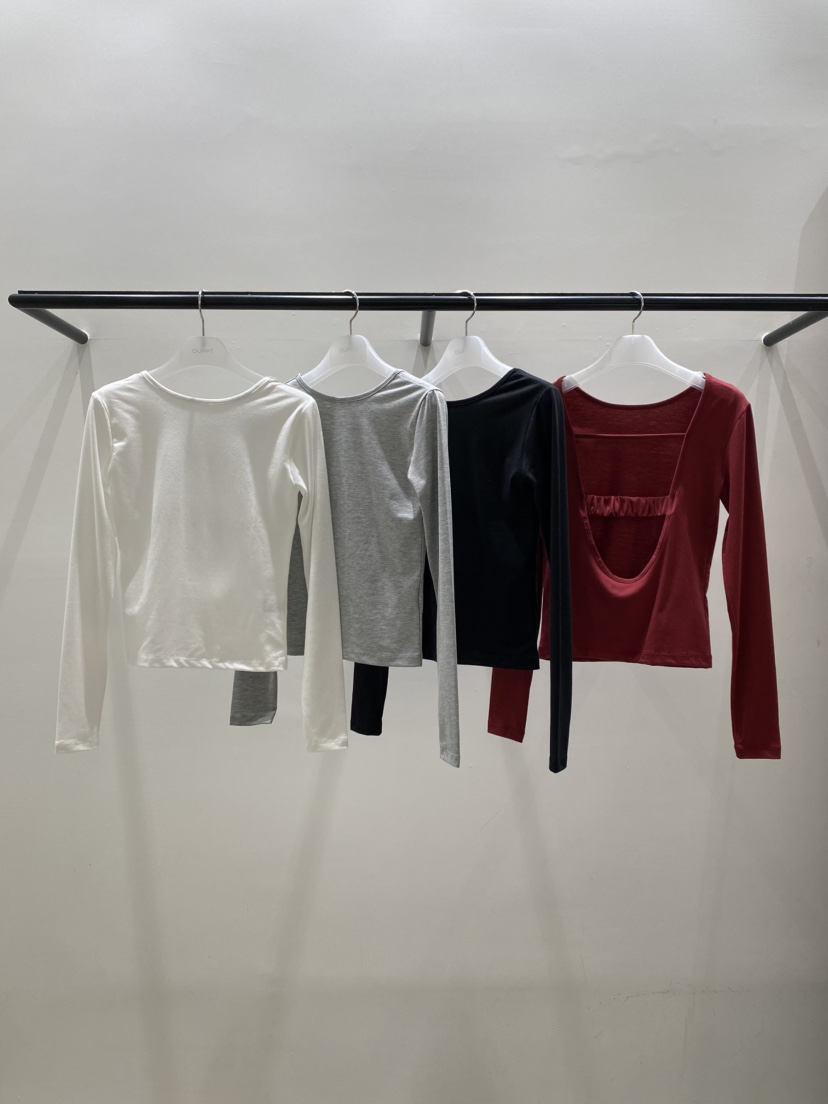 OUPPT韓國直郵女士新款熱賣時尚真品26春夏職業人氣長袖T恤OUPPT長袖T恤圖色2左二色