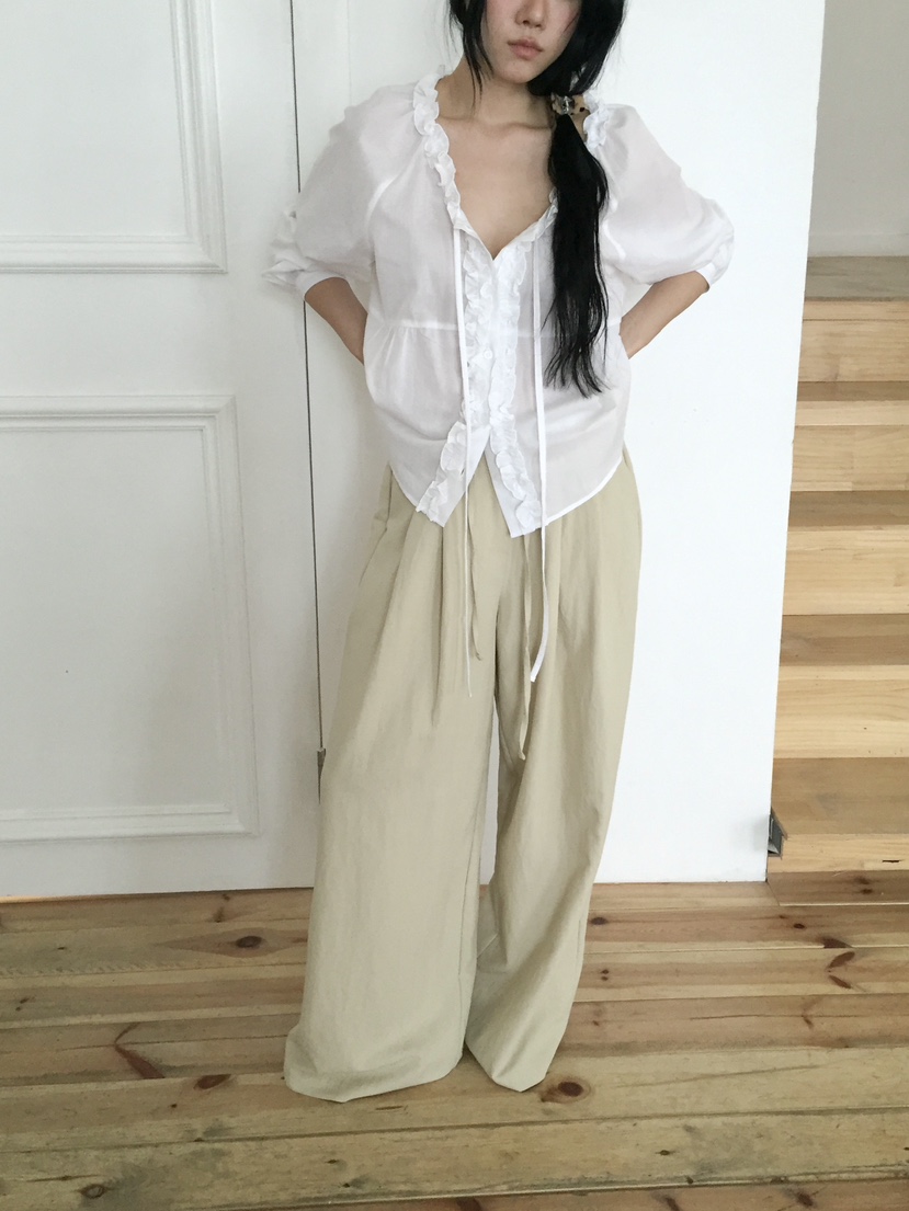 LOVE MOMENT東大門直郵女士新品真品熱賣時尚休閑褲闊腿褲LOVE MOMENT休閑褲