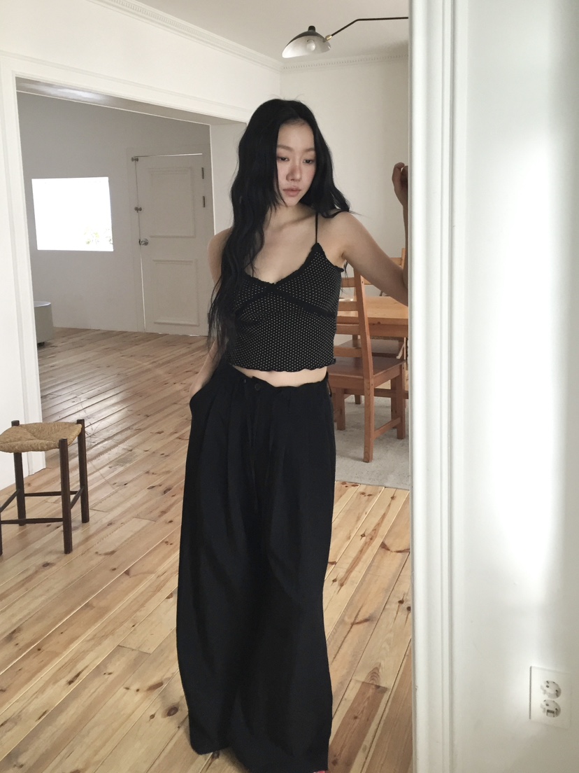 LOVE MOMENT東大門直郵女士新品真品熱賣時尚休閑褲闊腿褲LOVE MOMENT休閑褲