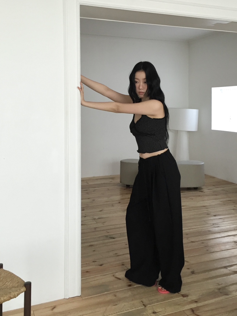 LOVE MOMENT東大門直郵女士新品真品熱賣時尚休閑褲闊腿褲LOVE MOMENT休閑褲