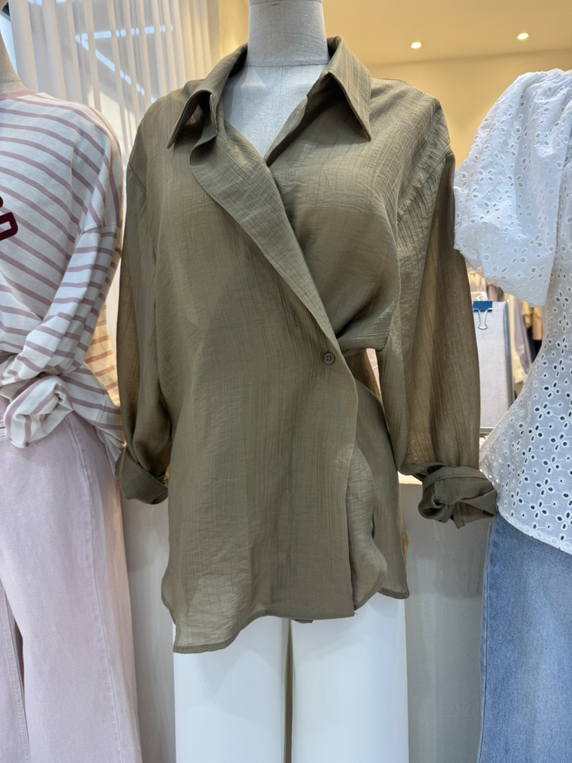 RIAH韓國直郵女裝新品26春夏真品職業人氣推薦襯衫蕾絲衫RIAH襯衫/蕾絲衫