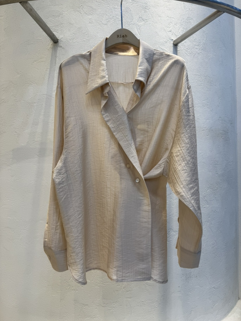 RIAH韓國直郵女裝新品26春夏真品職業人氣推薦襯衫蕾絲衫RIAH襯衫/蕾絲衫圖色1