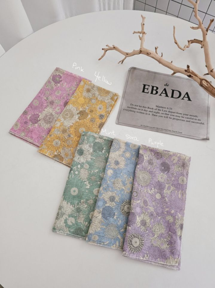 EBADA東大門代購女裝新品熱賣26春夏時尚休閑真品圍巾披肩棉EBADA圍巾/披肩