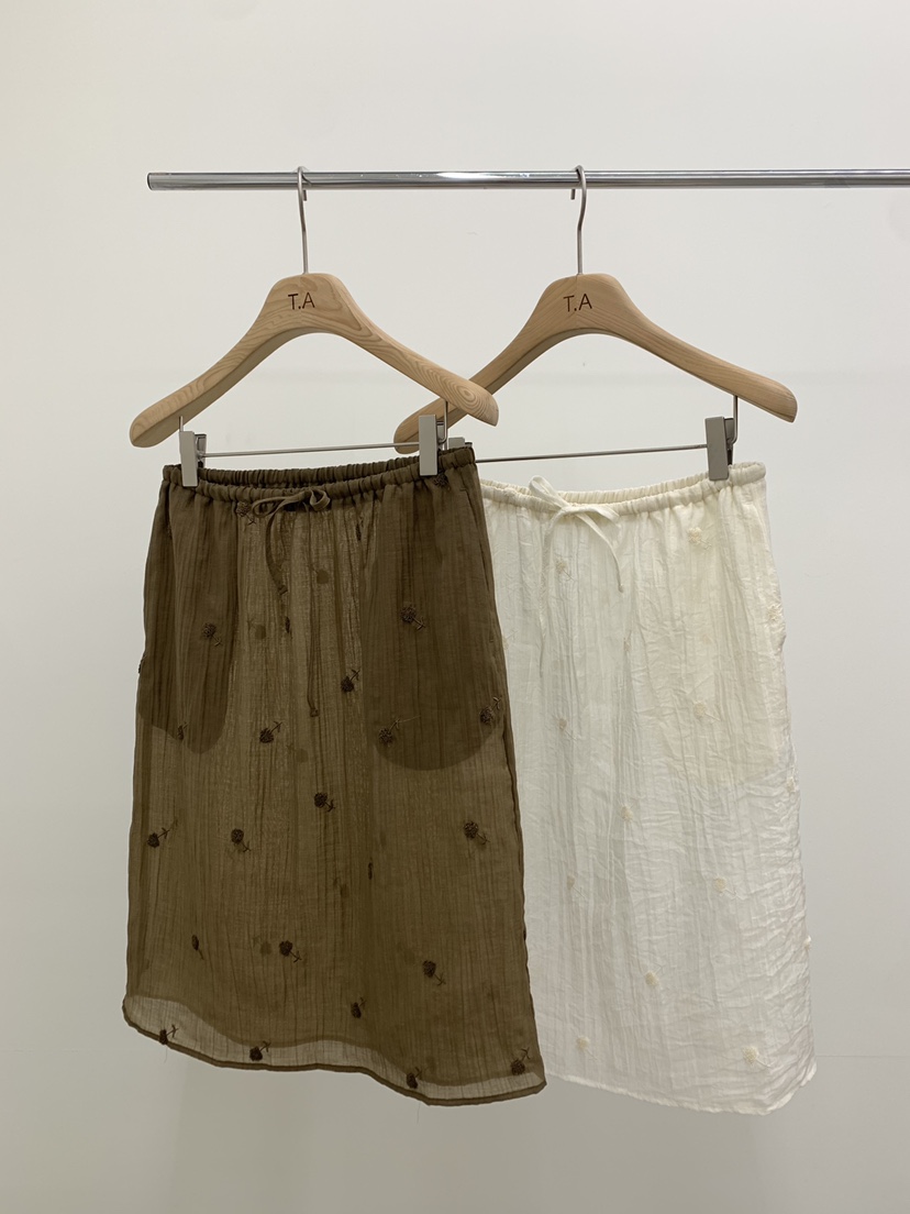 THE ABLE東大門直郵女士新款時尚休閑真品半身裙中短裙刺繡THE ABLE/TA半身裙/中短裙