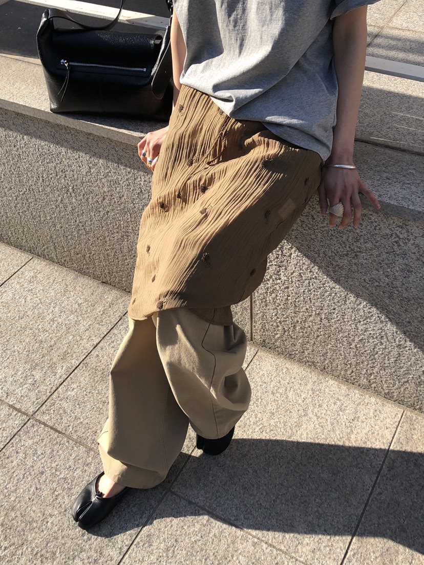 THE ABLE東大門直郵女士新款時尚休閑真品半身裙中短裙刺繡THE ABLE/TA半身裙/中短裙