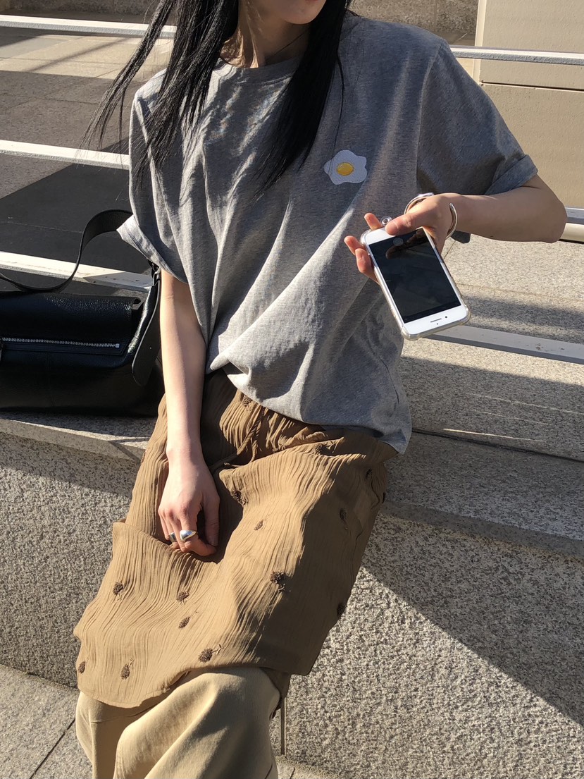 THE ABLE東大門直郵女士新款時尚休閑真品半身裙中短裙刺繡THE ABLE/TA半身裙/中短裙