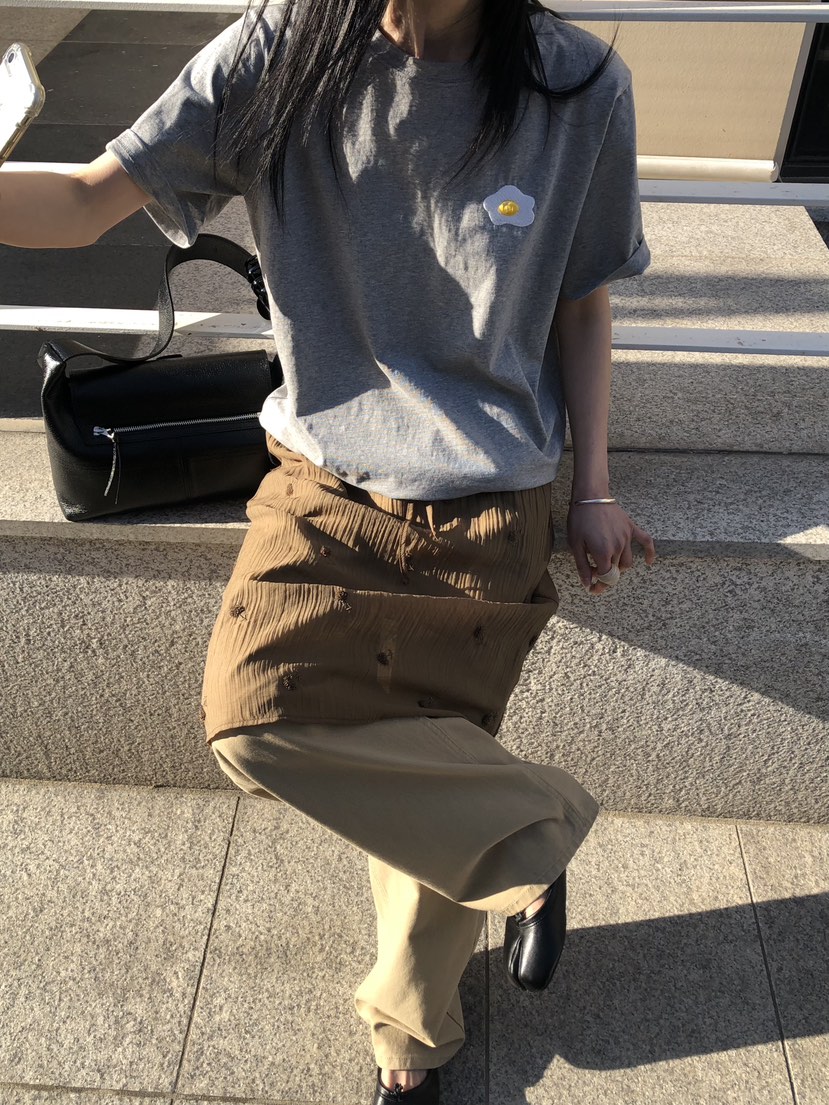 THE ABLE東大門直郵女士新款時尚休閑真品半身裙中短裙刺繡THE ABLE/TA半身裙/中短裙