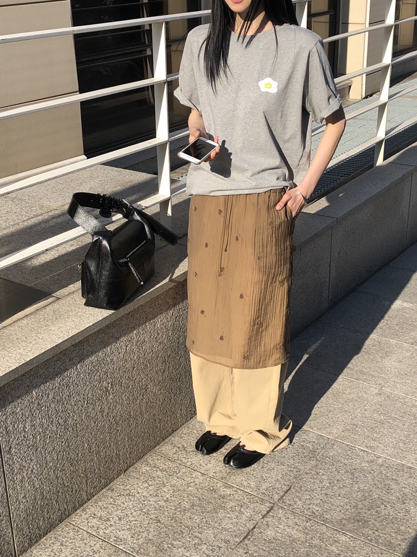 THE ABLE東大門直郵女士新款時尚休閑真品半身裙中短裙刺繡THE ABLE/TA半身裙/中短裙