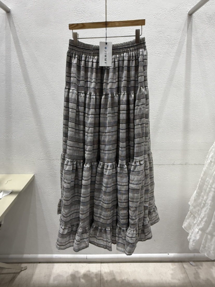 JIMMY東大門直郵女士新品休閑真品26春夏時尚人氣長裙荷葉邊JIMMY/REMAKE長裙圖色2