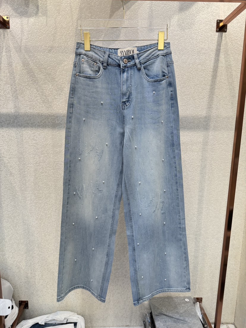 SYMBOL東大門代購女裝新款職業熱賣休閑推薦時尚人氣牛仔褲SYMBOL牛仔褲圖色1