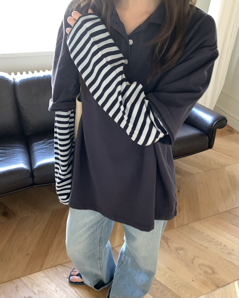 PEBBLE東大門直郵女裝新品26春夏職業真品推薦人氣長袖T恤PEBBLE長袖T恤