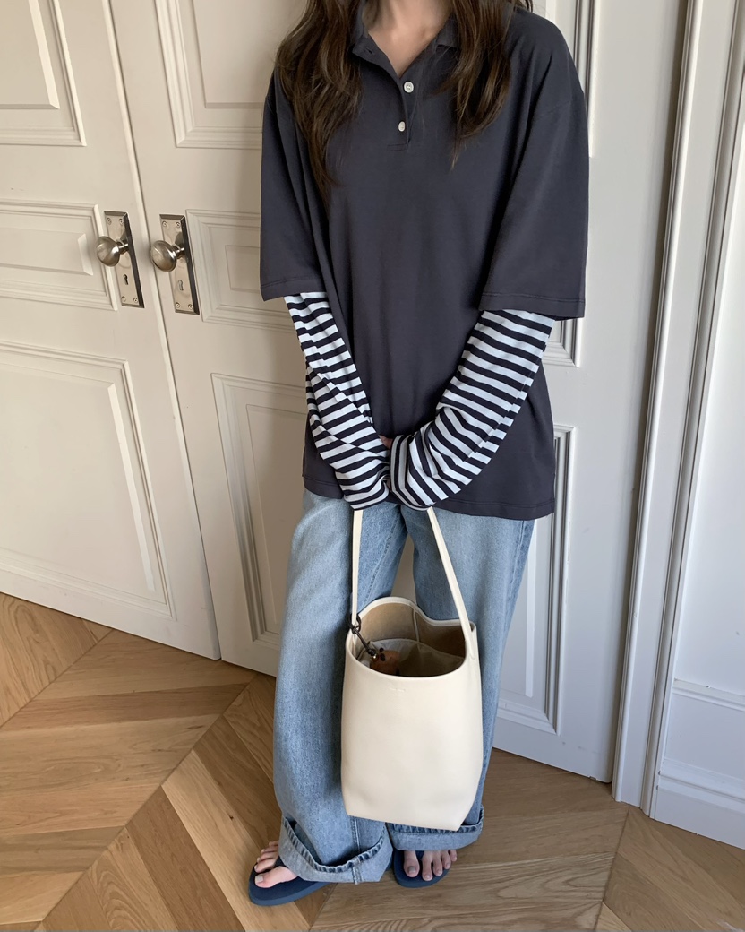 PEBBLE東大門直郵女裝新品26春夏職業真品推薦人氣長袖T恤PEBBLE長袖T恤