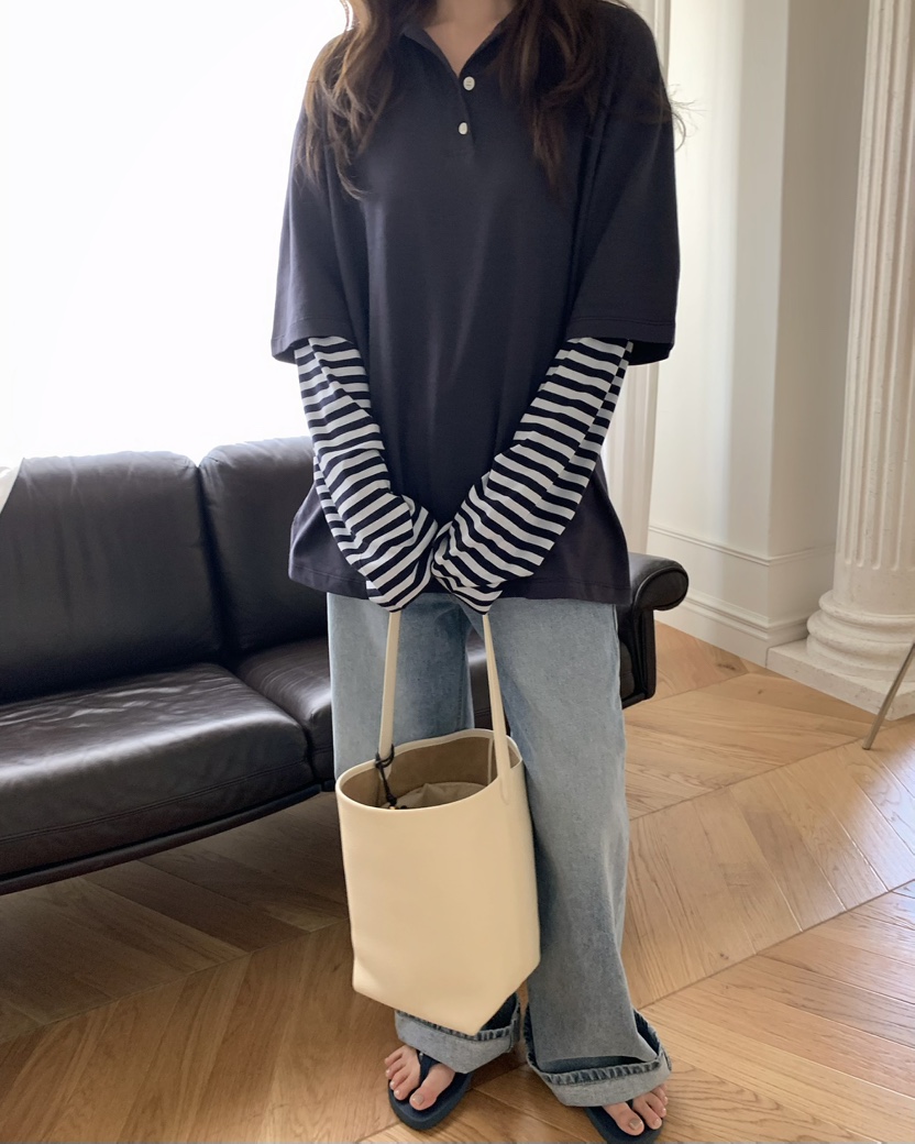 PEBBLE東大門直郵女裝新品26春夏職業真品推薦人氣長袖T恤PEBBLE長袖T恤