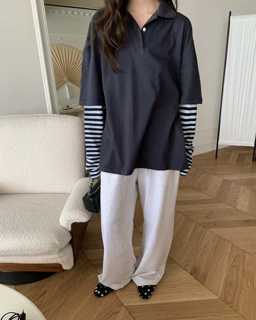 PEBBLE東大門直郵女裝新品26春夏職業真品推薦人氣長袖T恤PEBBLE長袖T恤