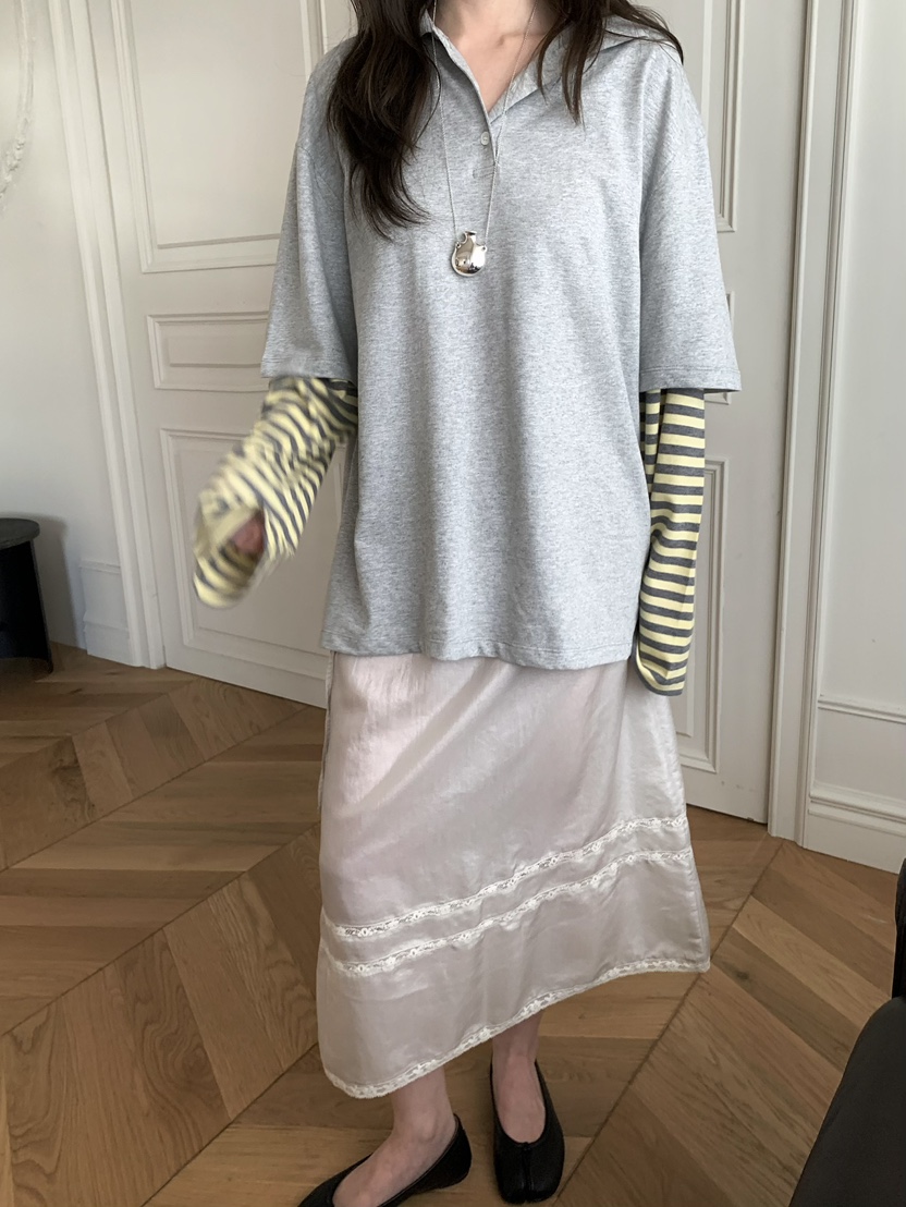 PEBBLE東大門直郵女裝新品26春夏職業真品推薦人氣長袖T恤PEBBLE長袖T恤