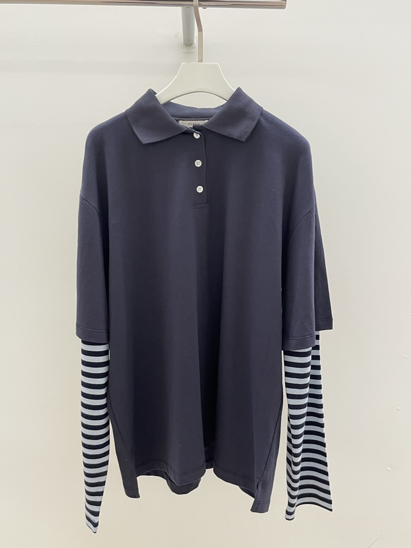 PEBBLE東大門直郵女裝新品26春夏職業真品推薦人氣長袖T恤PEBBLE長袖T恤圖色1