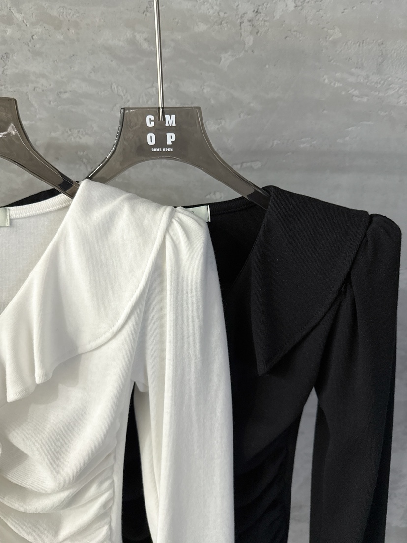 COME OPEN/HAPER東大門實拍女士新款人氣長袖T恤荷葉邊COME OPEN/HAPER長袖T恤