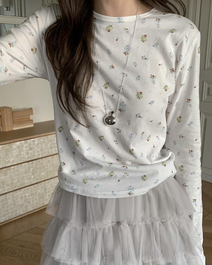 PEBBLE東大門代購女士新款時尚26春夏真品推薦熱賣長袖T恤PEBBLE長袖T恤