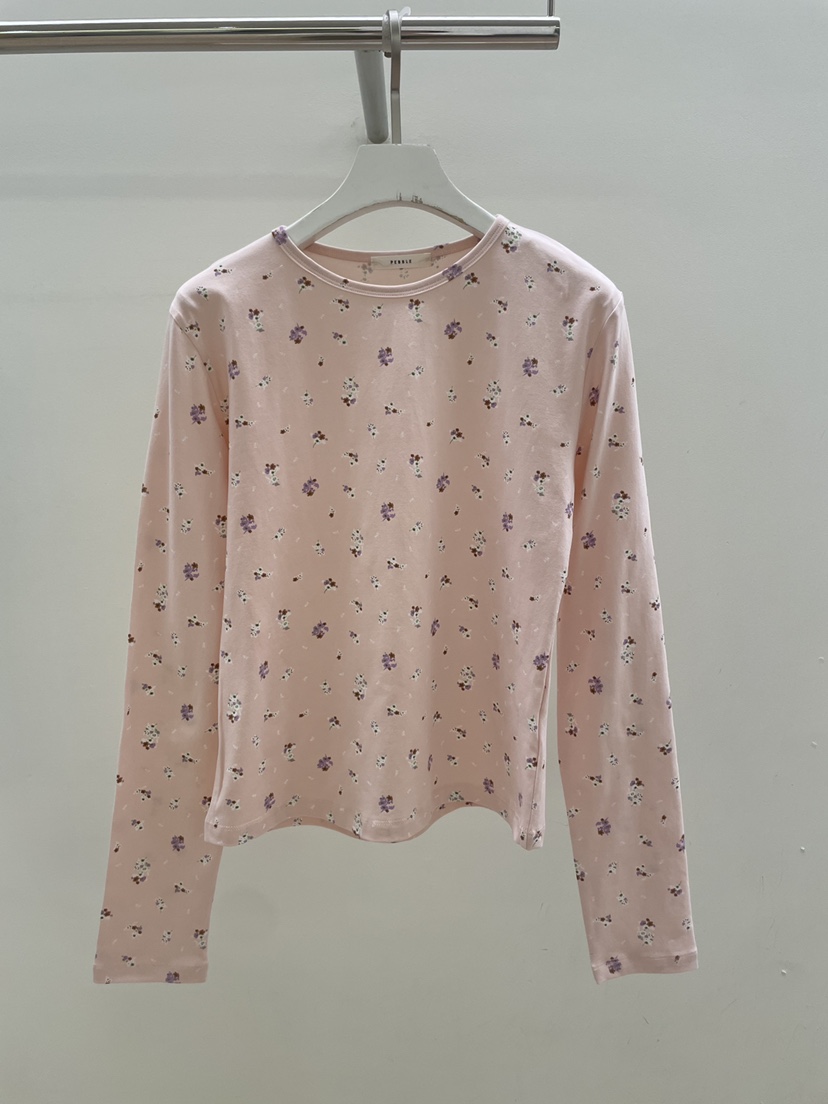 PEBBLE東大門代購女士新款時尚26春夏真品推薦熱賣長袖T恤PEBBLE長袖T恤圖色2