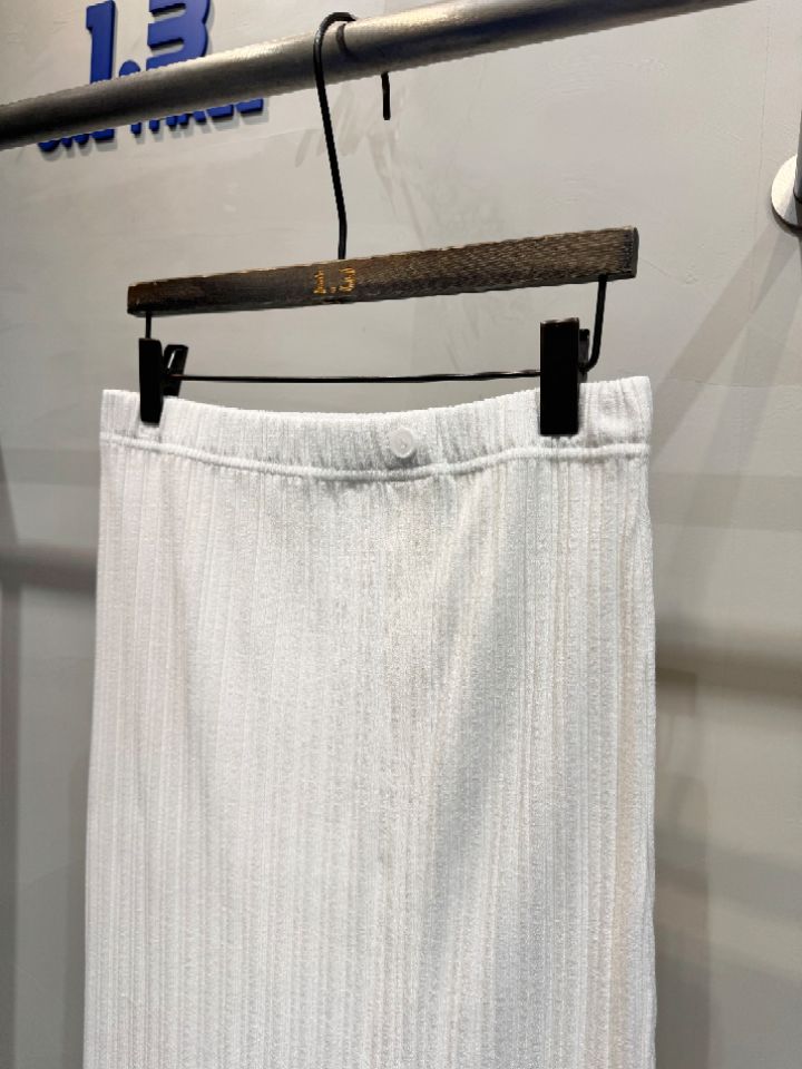 1.3韓國直郵女裝新款時尚26春夏熱賣休閑真品長裙紐扣羅紋1.3長裙