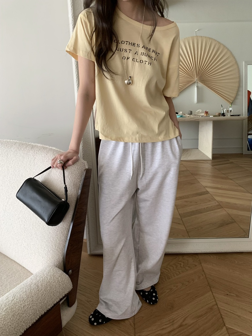 PEBBLE韓國直郵女士新款真品時尚熱賣休閑職業推薦26春夏T恤PEBBLET恤