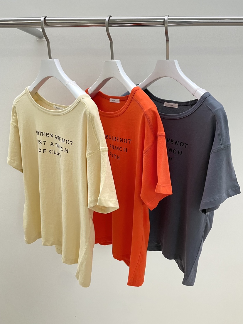 PEBBLE韓國直郵女士新款真品時尚熱賣休閑職業推薦26春夏T恤PEBBLET恤