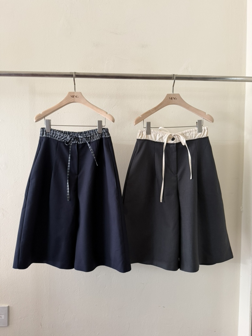 MENG東大門直郵女士新品真品時尚推薦熱賣26春夏職業短褲MENG短褲
