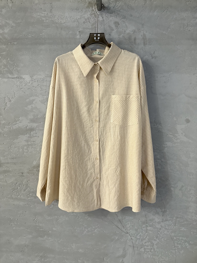 COME OPEN/HAPER韓國代購女士新款人氣襯衫蕾絲衫格子棉質COME OPEN/HAPER襯衫/蕾絲衫圖色1