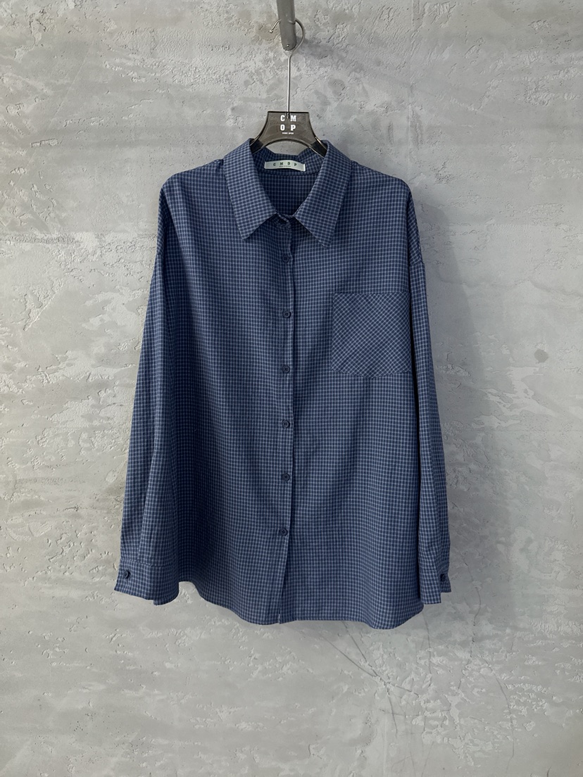 COME OPEN/HAPER韓國代購女士新款人氣襯衫蕾絲衫格子棉質COME OPEN/HAPER襯衫/蕾絲衫圖色2