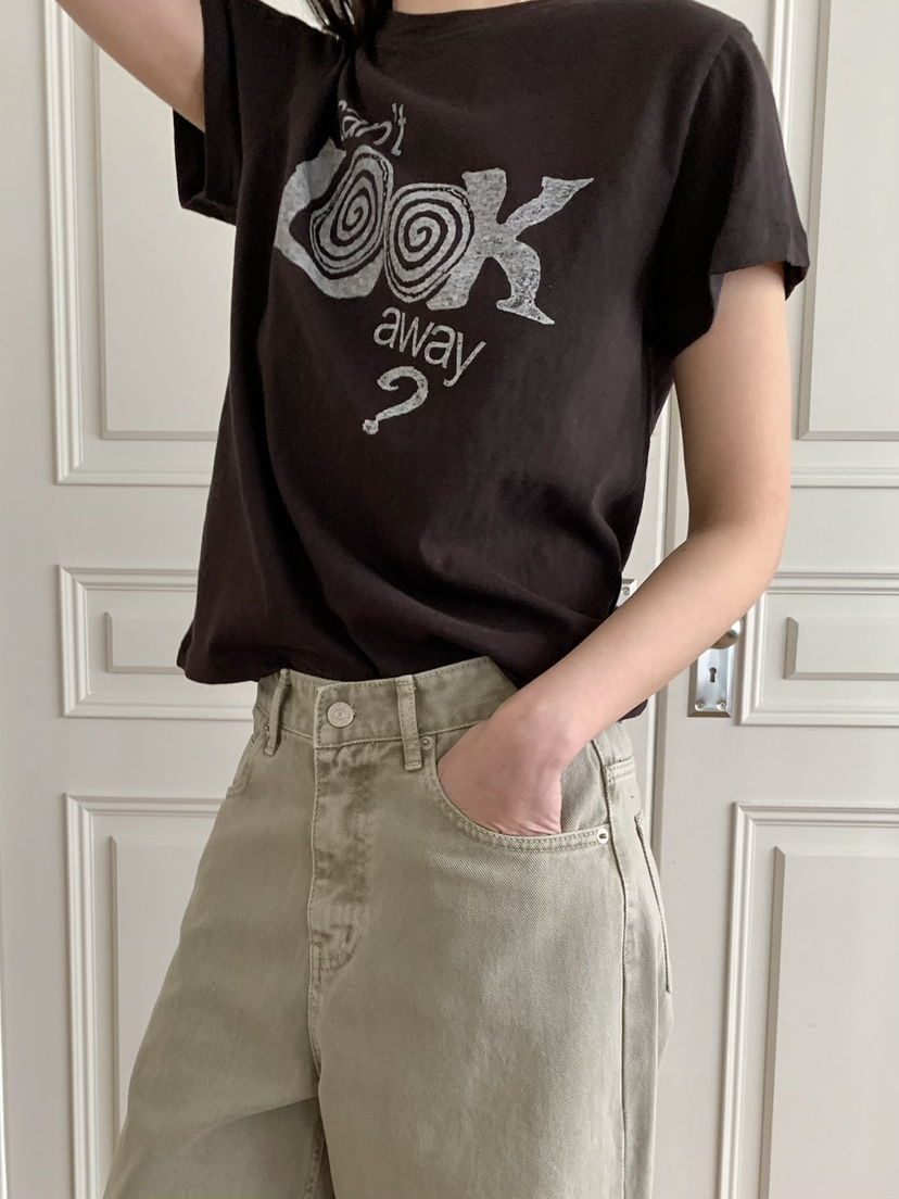 PEBBLE東大門直郵女士新品熱賣時尚職業休閑26春夏真品T恤PEBBLET恤